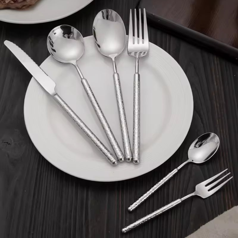 Avie 16-Piece Marble Pattern Cutlery Set – Premier Home XHEN FASHION
